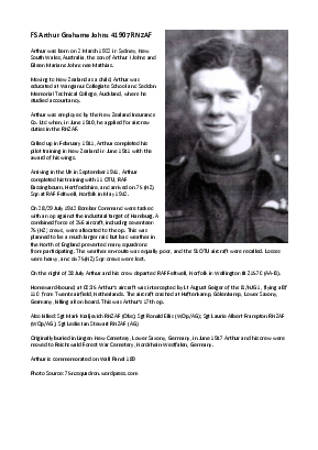 A preview of a PDF biography for Johns, Arthur Grahame